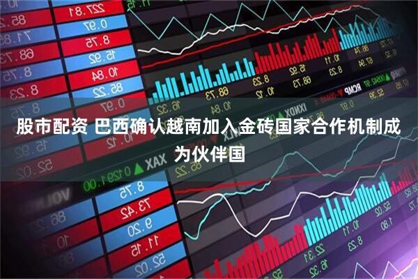 股市配资 巴西确认越南加入金砖国家合作机制成为伙伴国