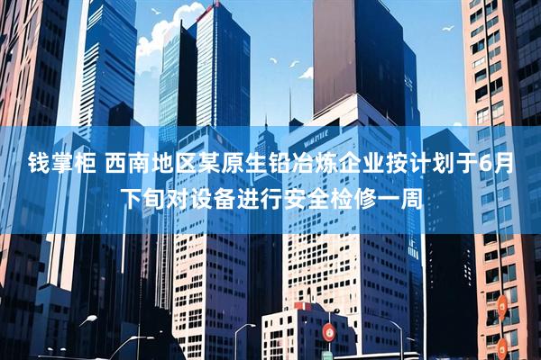 钱掌柜 西南地区某原生铅冶炼企业按计划于6月下旬对设备进行安全检修一周