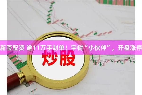 新玺配资 逾11万手封单！宇树“小伙伴”，开盘涨停